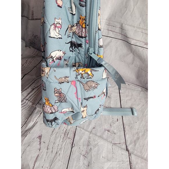 VERA BRADLEY Cats Meow Arona Large Full Size Essential Backpack New School Bag - Picture 6 of 13